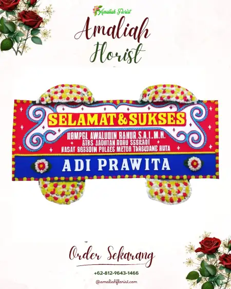 Papan Bunga Ucapan Selamat Seluas