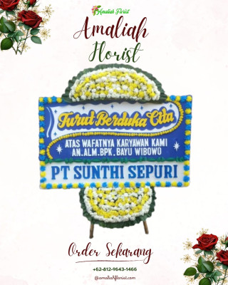 Papan Bunga Duka di Seluas